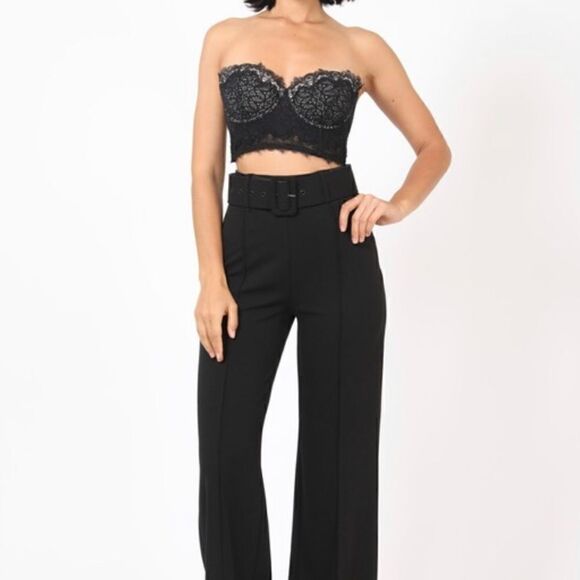 Black Dress Pants with Belt - Picture 10 of 14